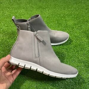 Cole Haan ZeroGrand Women’s Size 7.5 Gray Zip Boots‎ Waterproof Comfort